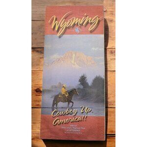 Vintage Wyoming Travel State Highway Road Map 2003 Tourist Information